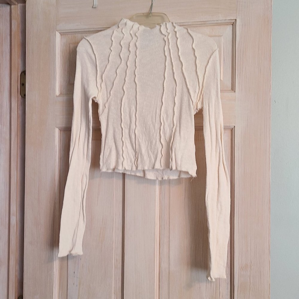 UO Ivory Cream Bodycon Turtle neck